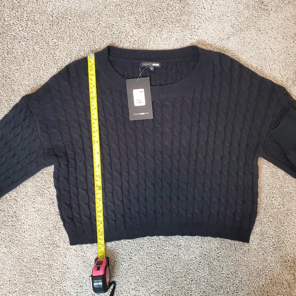 Fashion Nova Women's Sweater, Black (Size XL) - Picture 7 of 8